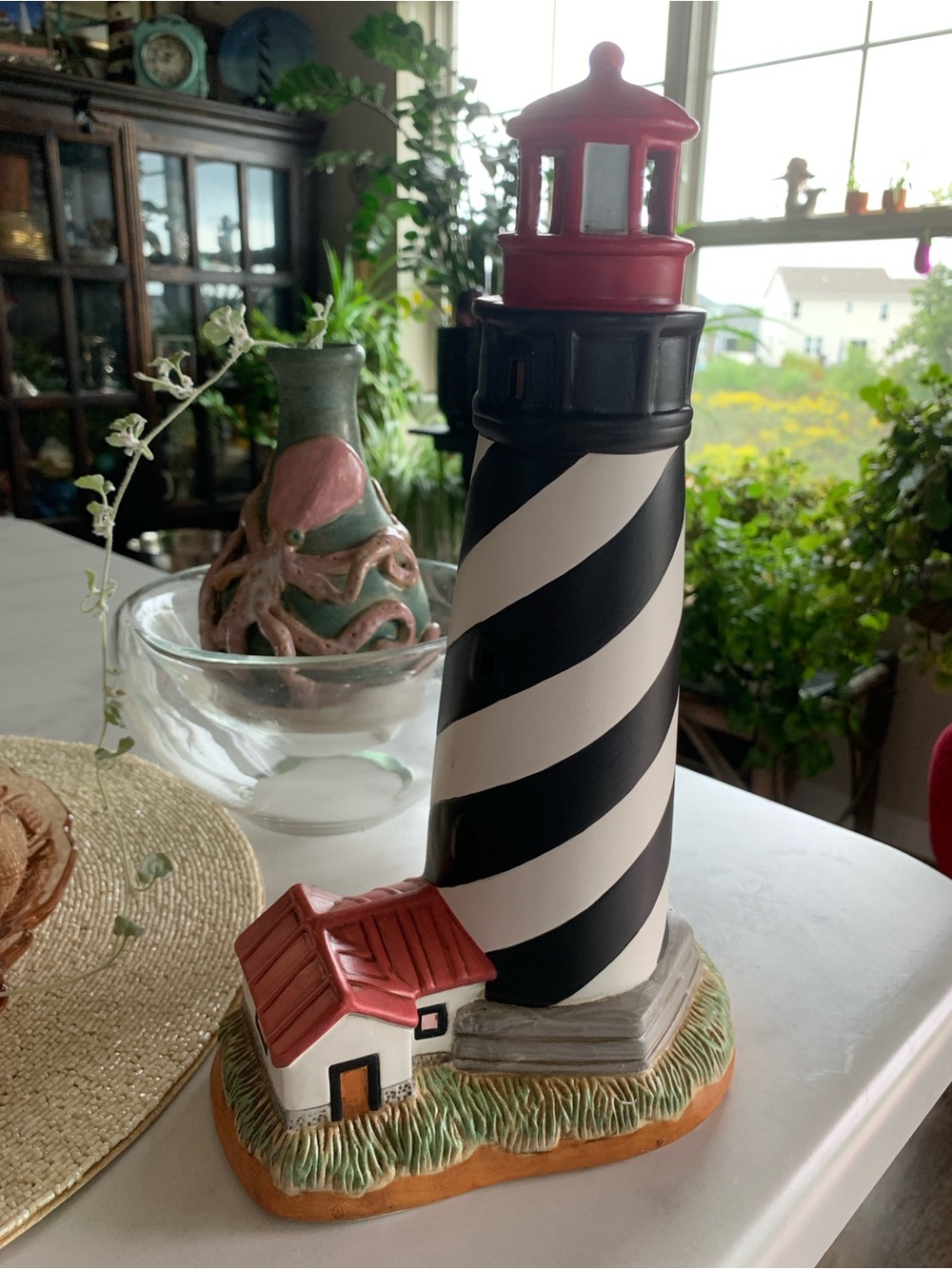 Ceramic Corded Night Light St.Augustine FL 1874 12”H